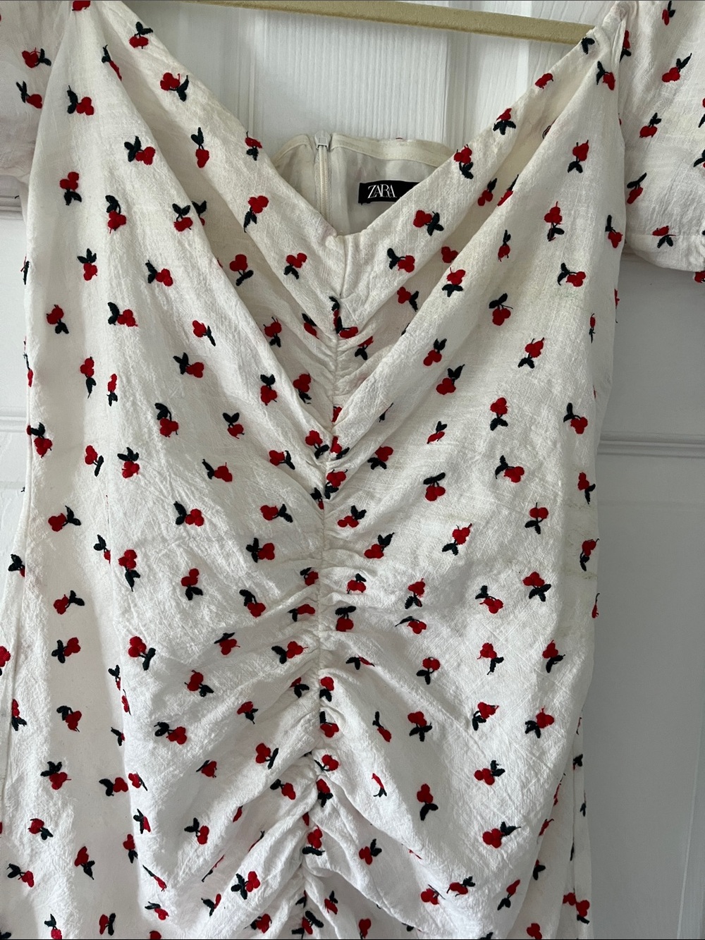 Zara embroidered cherry Dress 🍒 - Picture 6 of 14